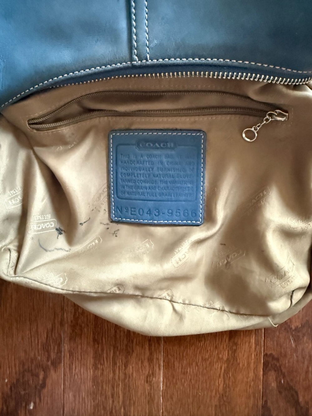 Coach vintage legacy in blue style 9566 from 2004 - Picture 7 of 15